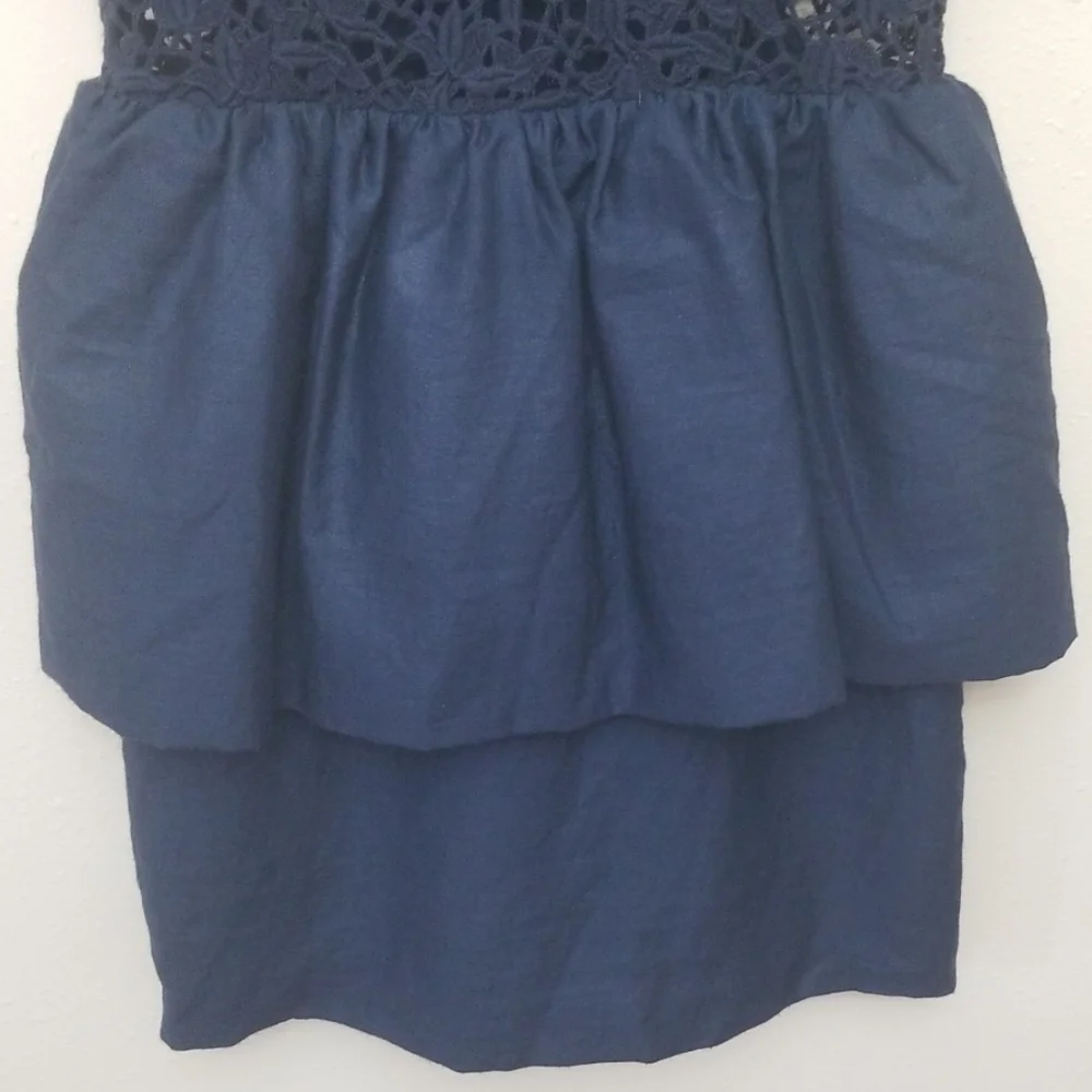 Keepsake The Label Navy Lace Dress Medium